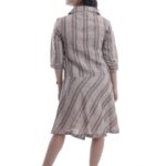 Stripe linen dress2