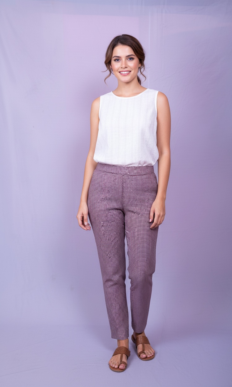 Rosewood polka dot Trouser