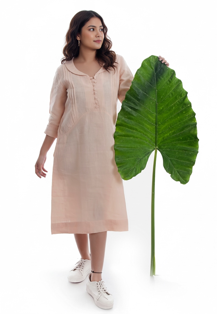 Serene Linen Midi Dress