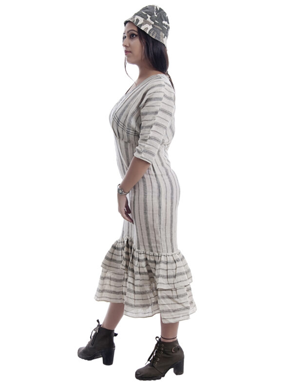 Ruffle linen dress 3