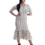 Ruffle linen dress 2