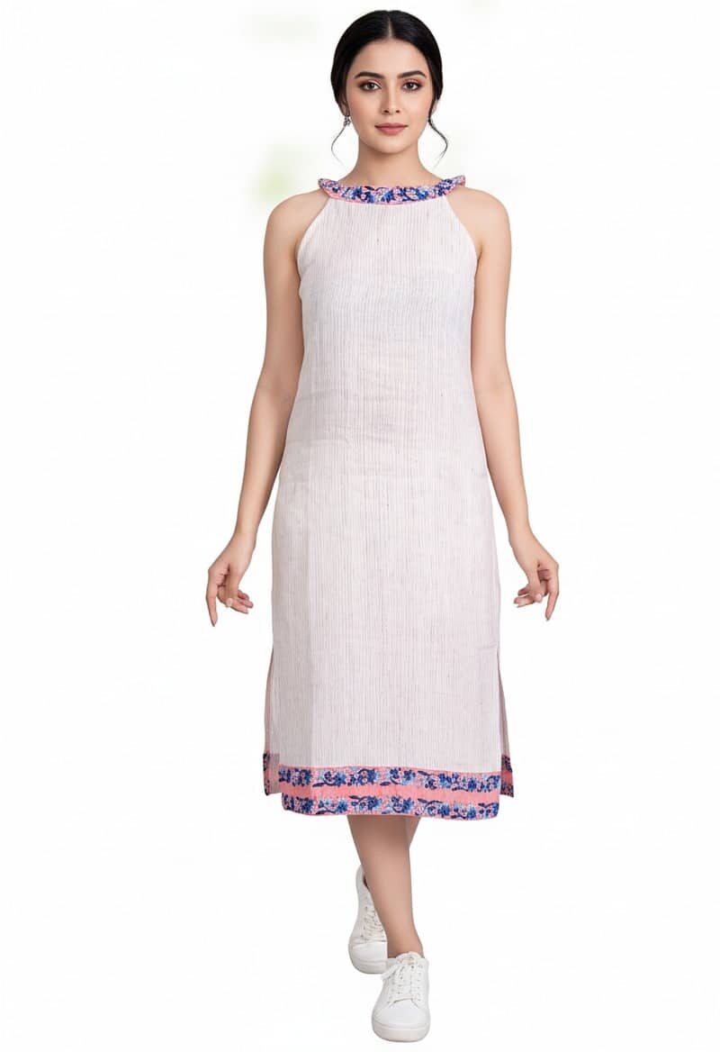 Handcrafted chikankari kurta