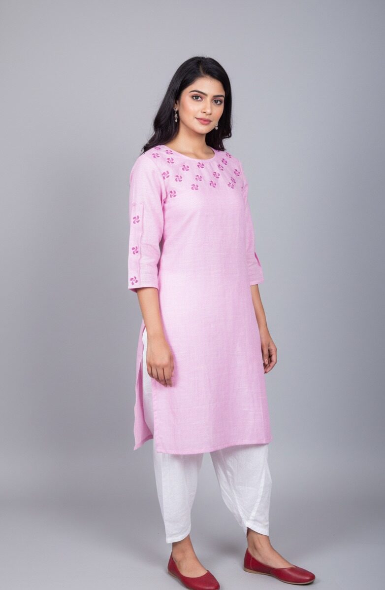 Lavender chikankari kurta